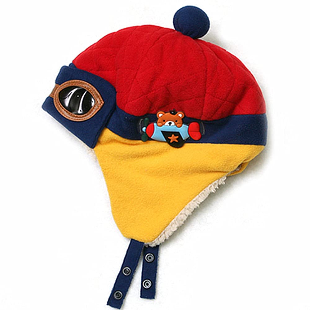 Crochet Earflap Pilot Hats Rabbit Ears Beanie Cap Winter Warm Knit Caps for Toddlers Baby Girls and Boys - Image 7