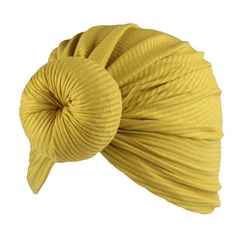 XYX Baby Girl Toddlers Breathable Cotton Hat Newborn Knotted Hat Cute Donut Soft Turban Bow Knot Cap - Image 8